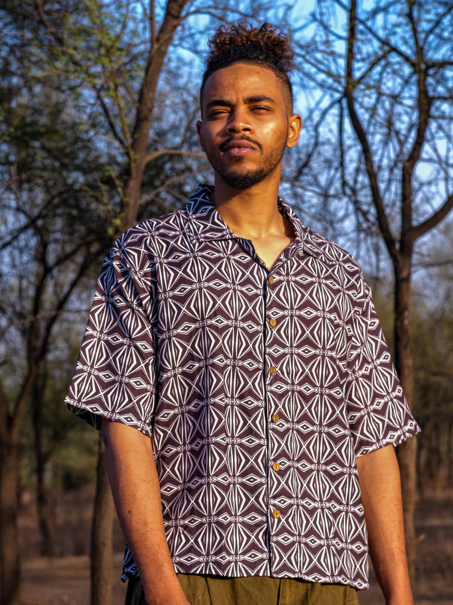 Geometric Baggy Shirt